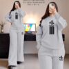 LADIES COTTON TERRY FLEECE FULL SLEEVE ROUND NECK